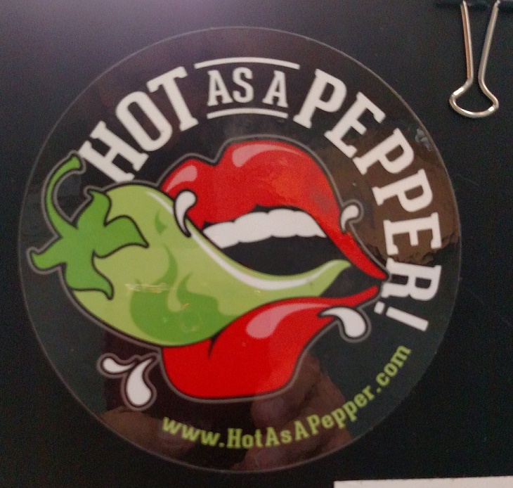 Hot As A Pepper 4" Sticker